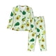 thumbnail image 1 of Balery Cartoon Fruit Conjunto de Pijama con Estampado para Mujer, Conjunto de Dos Piezas con Manga Larga, Ropa de Dormir Suave con Bolsillos, Pijamas Cómodos-Large, 1 of 7