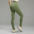 thumbnail image 2 of Riforla Women Leggings High Waist Seamless Lifting Yoga Pants with Squat Proof Fabric Pants for Women Green XL, 2 of 5