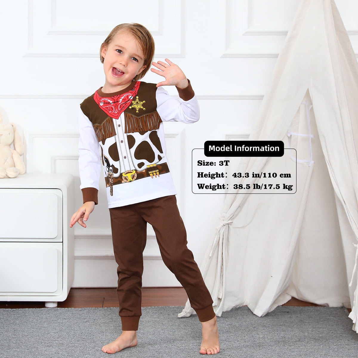 Cowboy pajamas for toddlers hotsell