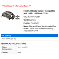 thumbnail image 2 of Front Left Brake Caliper - Compatible with 1995 - 1997 Ford F-250 1996, 2 of 2