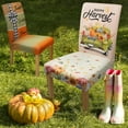 thumbnail image 2 of Thanksgiving Chair Covers Set of 6 Fall Dining Chair Covers for Party Kitchen Removable Seat Cover for Chairs Thanksgiving Decorations Indoor, 2 of 7