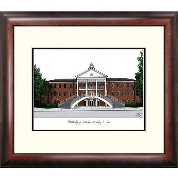 University of Louisiana - Lafayette Alumnus Framed Lithogrpah