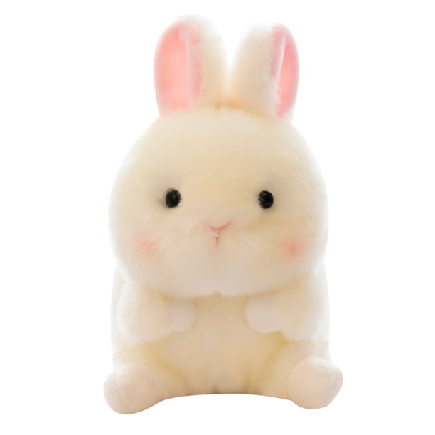 Muñecas Panda de 13 cm, decoración ornamentada, muñecos de conejito de peluche para recuerdo (conejito blanco) Tmvgtek libre de BPA