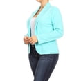 thumbnail image 3 of Women's Plus Size Long Sleeve Open Front Blazer for Office and Casual Wear, 3 of 6