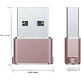 thumbnail image 5 of USB to USB C Adapter 2 pack, Type C Female to A Male Cable Connector, 5 of 6