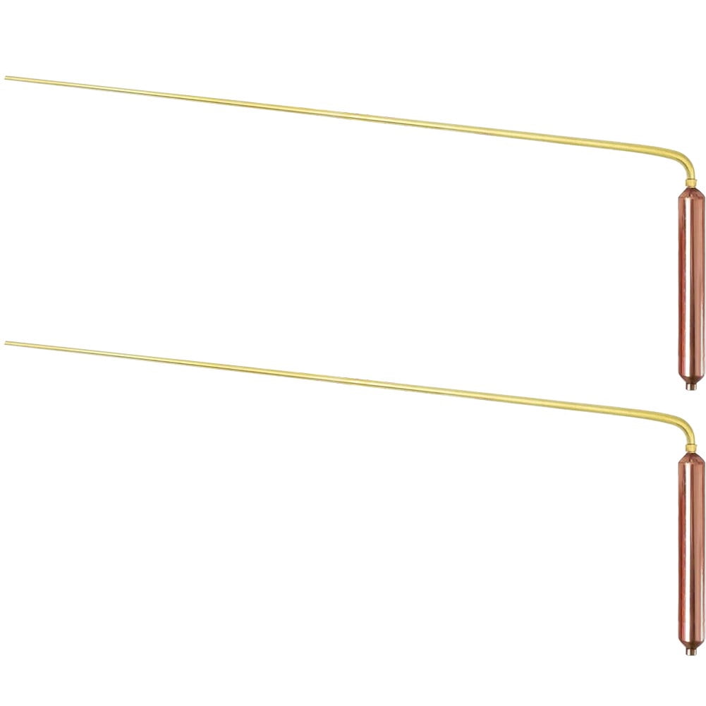 qiya Copper Dowsticks Divining Rods Metal Detector 13.4x3.9inch Brass For Divination Treasure Tools For Treasure Hunting