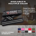 thumbnail image 2 of Fadi Sports Grey USA Weight Lifting Straps – 60CM heavy-duty grip with 5MM neoprene wrist support. Anti-slip & built for serious lifting., 2 of 7