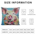thumbnail image 5 of Qinduosi Cute Pig Throw Pillow Cover Inch Cute Funny Watercolor Pig Pillow Cover Cushion Covers for Couch Sofa Home Farmhouse Decoration, 5 of 5