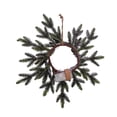 thumbnail image 3 of Kurt Adler 18-Inch 20-Light Battery-Operated LED Flocked Pine Wreath, 3 of 5