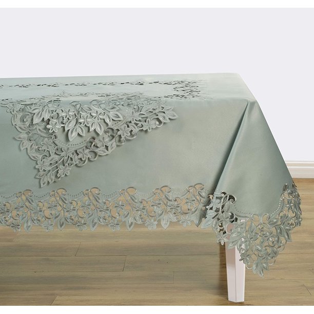 Decozen Table Cover For Dining Table Coffee Table Kitchen Table With Intricate Cutouts Embroidery And Elegant Details For Kitchen Decor 60 X120 Walmart Com Walmart Com