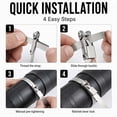 thumbnail image 4 of 304 Stainless Steel Cable Tie with Flap Buckle, 0.39 inch Metal Ratchet Strap, Strong Binding Fastener for Electrical Box Camera Industrial and Outdoor Equipment, M, 4 of 5