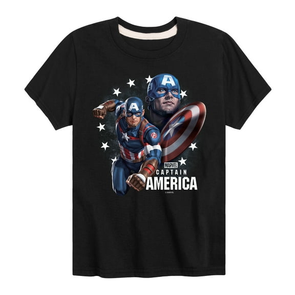 Marvel Captain America - Collage - Toddler and Youth Short Sleeve Graphic T-shirt