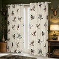 thumbnail image 2 of Manfei Watercolor Mallard Duck Curtains and Drapes Pack of 2 (52x63 Each),Farmhouse Cabin Black Out Curtains, 2 of 6