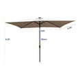 thumbnail image 3 of 10 x 6.5 FT Patio Umbrella Rectangle Outdoor Table Market Yard Umbrella with Crank and Push Button Tilt for Garden Deck Pool Backyard, 3 of 7