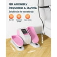 thumbnail image 4 of Yagud Under Desk Elliptical Machine, Electric Ellipse Leg Exerciser for Senior, 12 Adjustable Speeds Quiet and Portable Seated Pedal Exerciser for Training with Remote Control, Pink, 4 of 7
