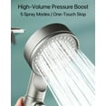 thumbnail image 2 of G JGOOHigh Pressure 5-Mode Filtered Shower Head (Filtered Shower Head + 5 Extra Filters), 2 of 7