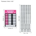 thumbnail image 2 of Uxcell Business Hour Sign Self Adhesive Operation Hour Decor with Number Sticker Pink 1 Set, 2 of 6