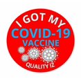 thumbnail image 1 of 0.5" I Got My COVID-19 Vaccine, Stickers (Red, 100/roll), 1 of 4