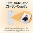 thumbnail image 4 of Foundations InfaPure 3" Compact Crib Mattress, Foam, Hypoallergenic, Easy to Clean, White, 4 of 9