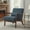 Dark Blue, variant on edx Accent Chair, Mid-Century Modern Arm Chair with Wood Frame, 1-Seat Cushioned Sofa for Living Room, Bedroom, Balcony, Beige