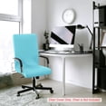 thumbnail image 3 of Silla Cubierta Unique Bargains Extensible para Oficina Desmontable Con Cierres y Tiras Inferiores lago azul medio, 3 of 9