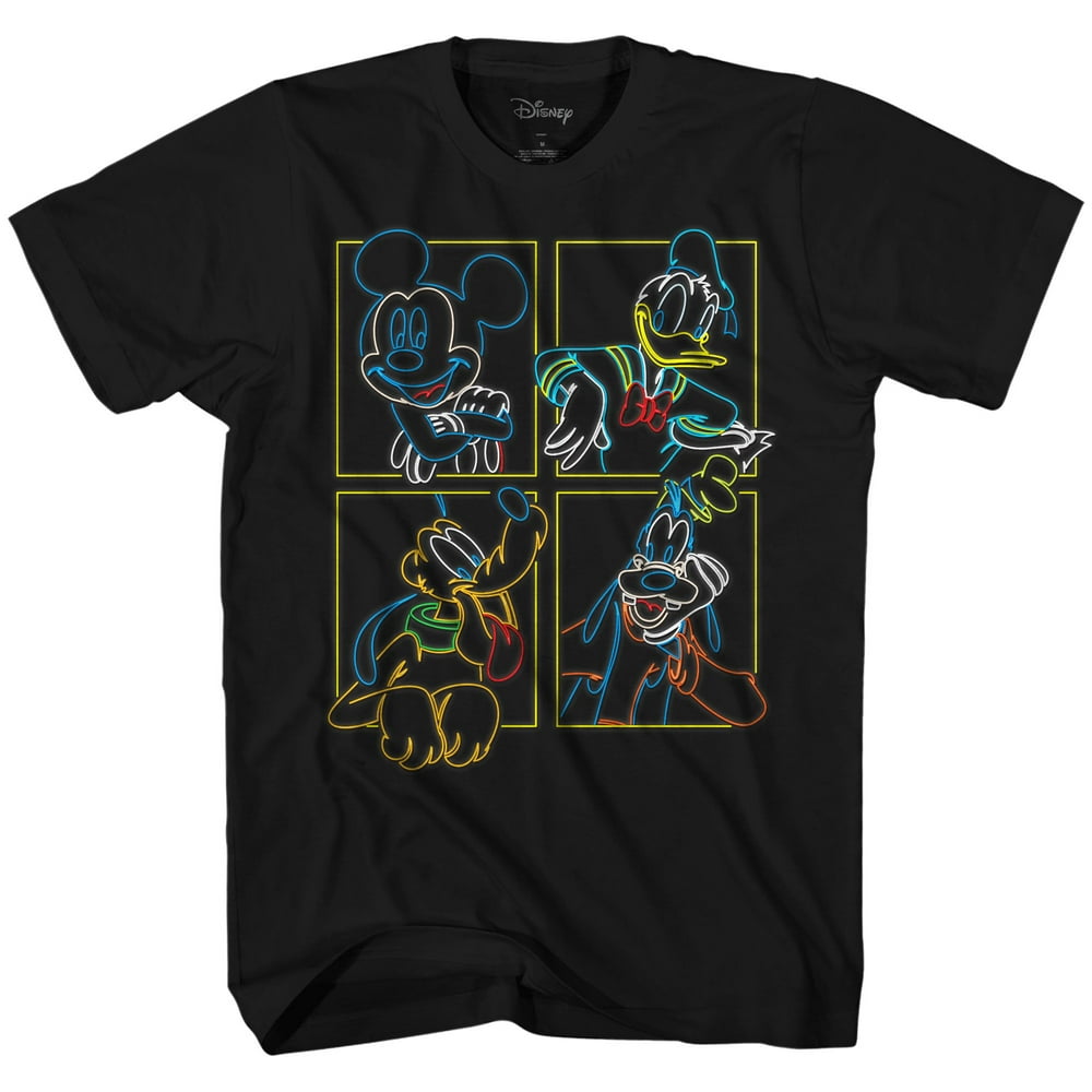 Disney - Disney Neon and Friends Mickey Mouse Donald Duck Pluto Goofy ...