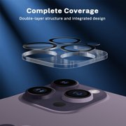 3-Pack HD Tempered Glass Camera Lens Protector for iPhone 14 Pro / iPhone 14 Pro Max