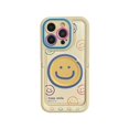 thumbnail image 1 of Cartoon Smile Leather Magnetic Wireless Charge Invisible Bracket Case For iPhone 11 12 13 14 15 Pro Max Plus For Magsafe Cover Style 01 For iPhone 15, 1 of 6