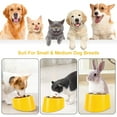thumbnail image 6 of Meottam Tilted Dog Cat Bowl, 15° Slanted Stainless Steel Dog Cat Food Bowl, Non-Slip & Non-Spill Pet Feeder with Elevated Detachable Stand, Easy to Get Food Dish, M/1.5 Cup (Yellow), 6 of 6