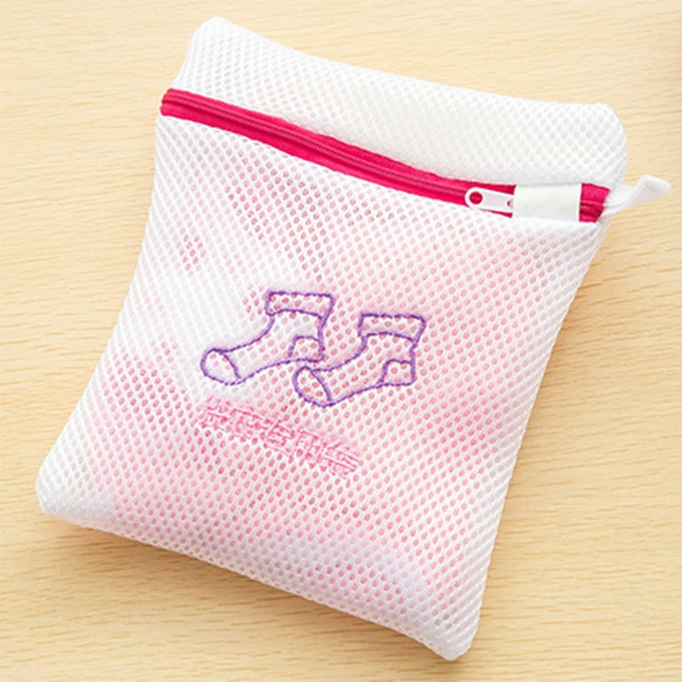 Protecting Mesh Bag Laundry Basket Sock Underwear Washing Lingerie Wash  Thickened Double Layer Zippered Mesh Laundry Bag 