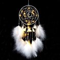thumbnail image 2 of Atrapasueños, Atrapasueños de plumas, Atrapasueños con luz LED, Atrapasueños hecho a mano para dormitorio de niños, decoración colgante de pared, regalo de bendición y W, 2 of 4