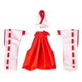 thumbnail image 1 of FashionCha Action Figure Dress 1/12 Scale Miniature Miko Outfit 1 12 Figure Witch Uniform Clothes Accessories Cloth Material for Doll Customization Suitable for Home Display Collecting Red, 1 of 7