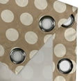 thumbnail image 4 of Ambesonne Tan Grommet Curtain, Big Polka Dots Grungy Old, 50" x 96", Tan Cream, 4 of 6