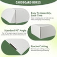 thumbnail image 3 of White 5"x5"x2" 25 Pack Corrugated Cardboard Shipping Boxes, 3 of 6