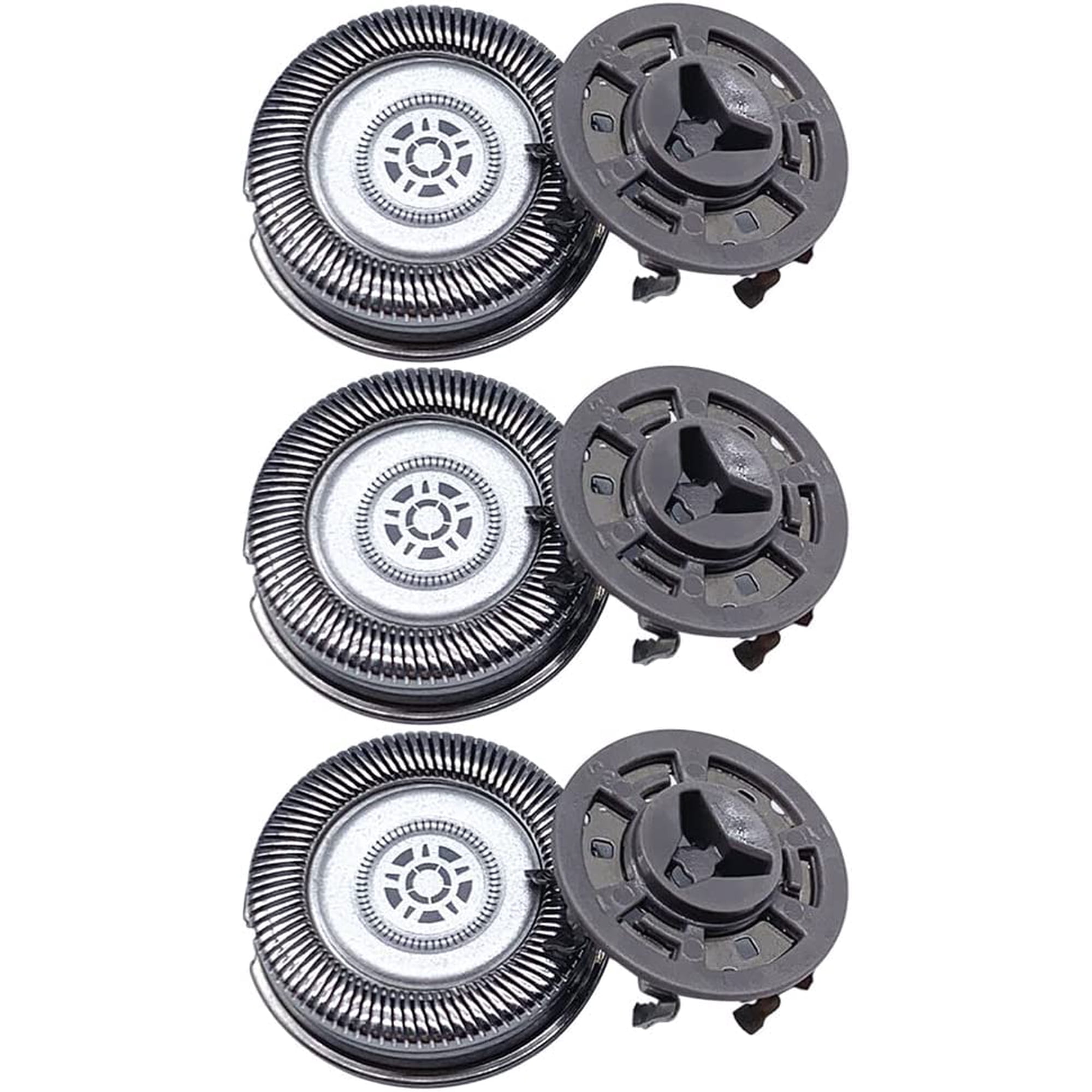 Tête De Rasoir Lavable De Rechange Pour Philips S5000/S5370 - Neuf, Générique Gris/noir