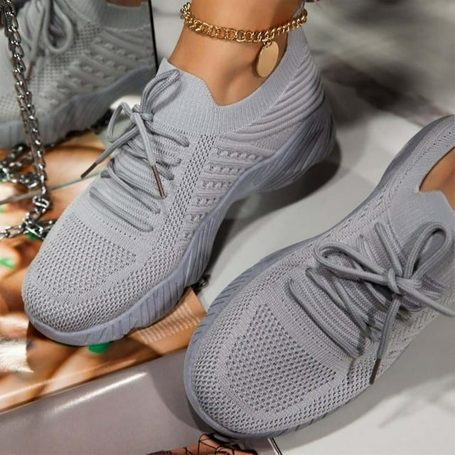 Espadrilles de Sport à Lacets pour Femmes Chaussures de Course