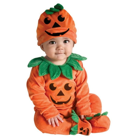 RUBIES II Lil' Pumpkin Fancy-Dress Costume with Jumper Hat and Booties for Infants, 0-12 Months
