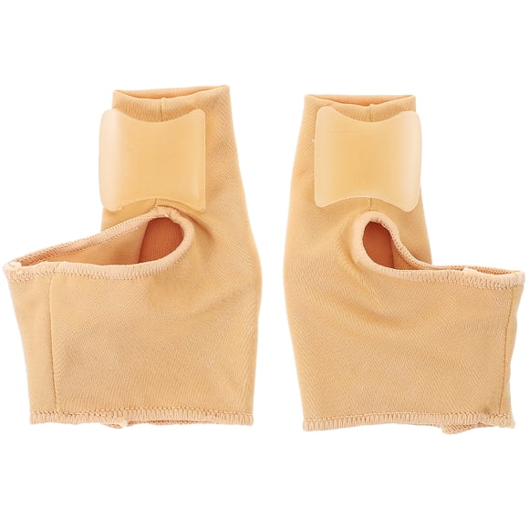 1 par de calcetines Bunos de pulgares de pulgar Facilidad de dolor de pie Gel Corrector Pedicura Grande Pedicura Separador -Tamaño L (caqui)