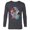 Charcoal Heather, variant on Disney Little Mermaid Ariel Friends & Family Birthday Squad - Long Sleeve T-Shirt for Men - Customized-Navy