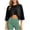 #0141-Black, variant on Women's Cropped Tops Crew Neck Short Sleeve Waist Crop Slim Daily Blouses Trend Chic Pullovers Friend Gathering Street Wandering