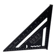 thumbnail image 3 of Scale Aluminum Alloy Triangle Rulers 90 degrees 45 degrees Set Square 7in Black Metric Square Ruler, 3 of 6