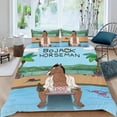 thumbnail image 2 of BoJack Horseman Conjunto de sábanas temático, trío de piezas, cómodo y amigable con la piel, diseño único, regalo de decoración para el hogar para familiares, amigos y fans, 90 cm * 190 cm, 2 of 6