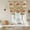 Brown, variant on Camels Palm Trees Balloon Curtains 63 Inch Length for Living Room/Bedroom, Desert Date Coconut Trees Leaves Cords Beige Rod Pocket Privacy Door Curtains Decorative Tie Up Shade for Window 52"x63"