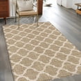 thumbnail image 4 of Khaki Plaid 4x6 Rug for Dining Table for 4 People Under Table, Retro Country Moroccan National Geometrical Plaid ashable Non Slip Rectangle Area Rug, 4 of 9