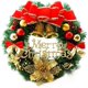 thumbnail image 1 of Corona navideña, para colgar, preciosas guirnaldas con bolas, decoración para interior y exterior, fantástica corona con lazo navideño, para puerta, ventana, decoración, 1 of 8