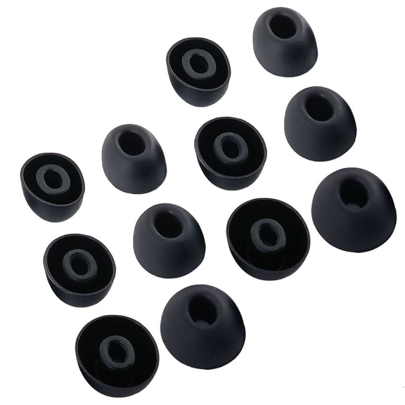 TENNMAK Eartips Replacement for ASUS ROG Cetra/OnePlus Buds Pro & OnePlus Buds Z2 / Alpine Tune Earplugs Wireless Earbuds Ear Tip Earpad (Black)
