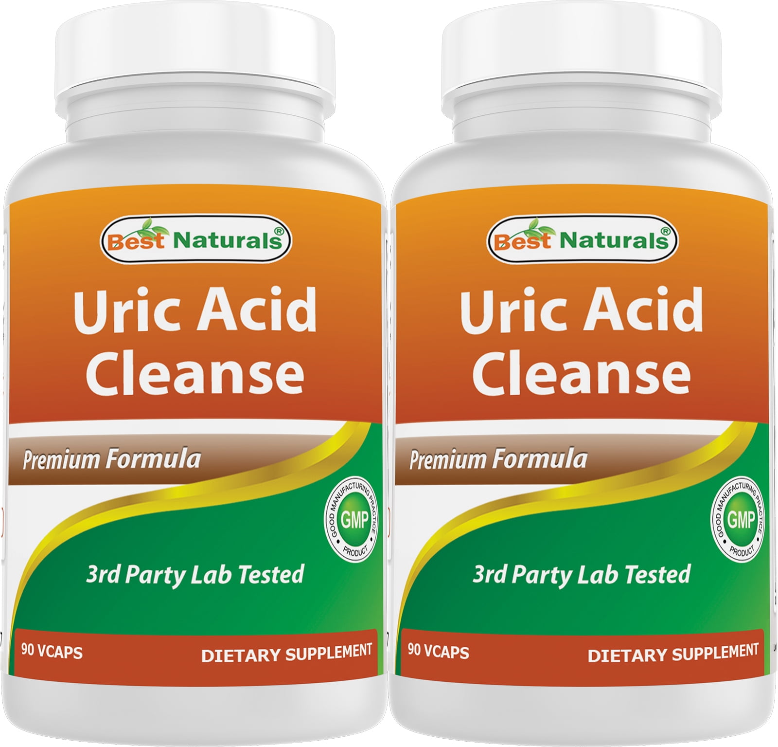 Best Naturals Uric Acid Cleanse Gout Detox Vitamins, 2 Pack, 90