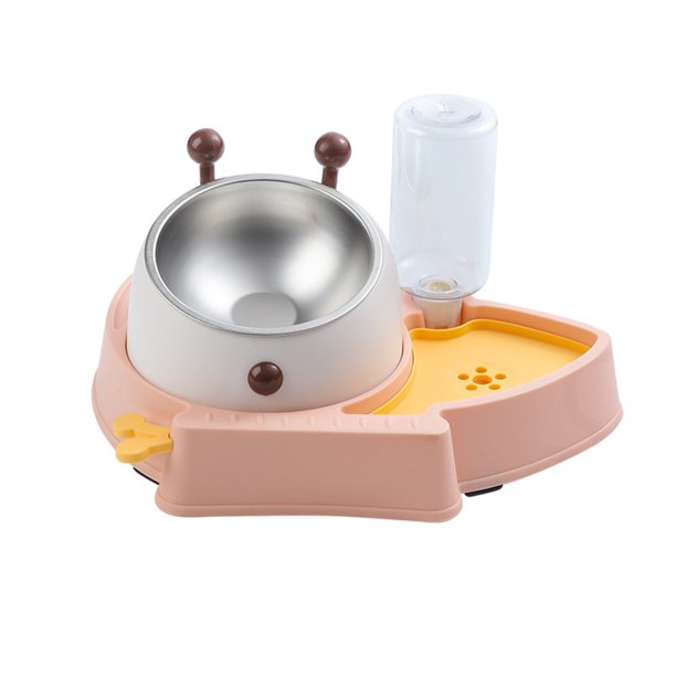 Cat bowl double bowl protection cervical vertebra anti-overturning ...