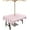 Stripe7366, variant on Outdoor Tablecloth Pink and White Stripes Rectangle Patio Tablecloths 60x84, Waterproof Table Cloths with Umbrella Hole and Zipper, Striped Simple Summer Table Cover for Outdoor Tables Garden