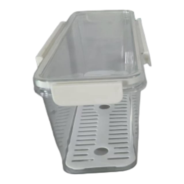 Luzkey Pasta Storage Container Rectangular Noodle Holder for Noodles Fridge Kitchen 31.5cmx8.5cmx11cm